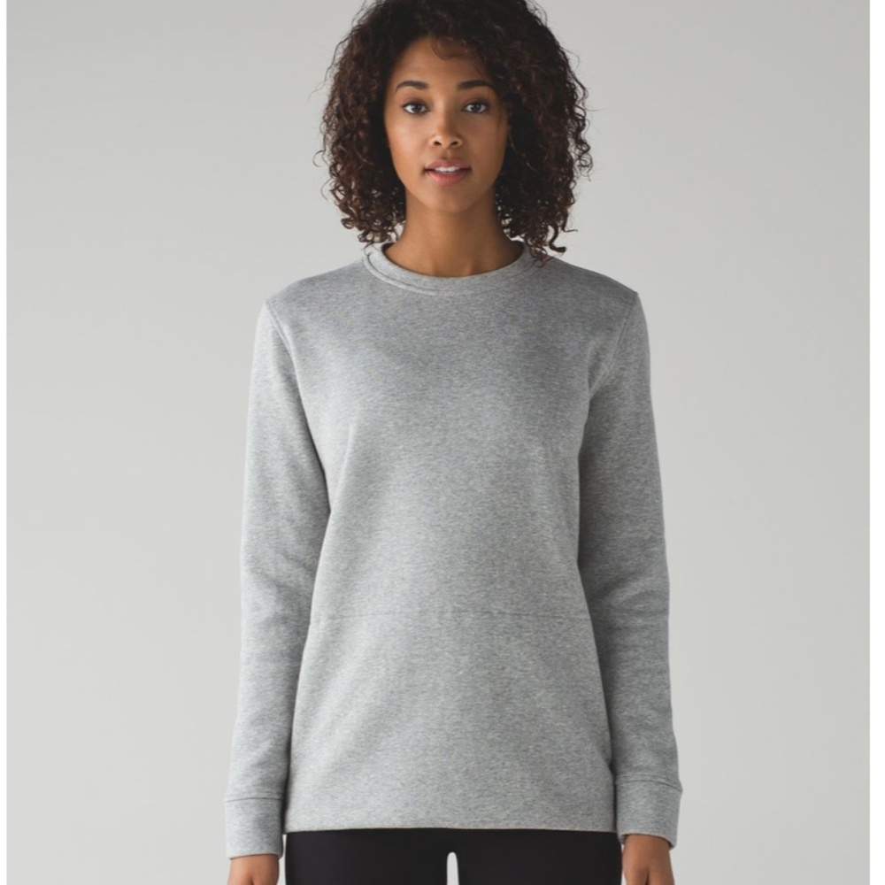 Lululemon Yes Fleece Pullover Heathered Medium Grey
